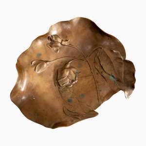 Vintage Art Nouveau Bronze Dish, 1920s