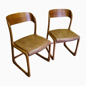 Set Vintage Dining Room Chairs by Emile & Walter Baumann, 1960s, Set of 2