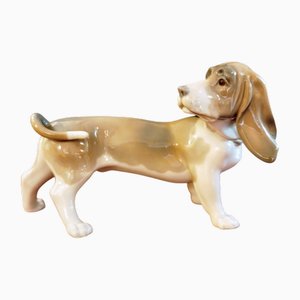 Basset Hundefigur aus Porzellan von Lladró, 1960er