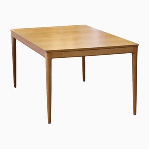 Mesa de comedor extensible grande de roble de Johannes Andersen para Uldum Møbelfabrik, años 60