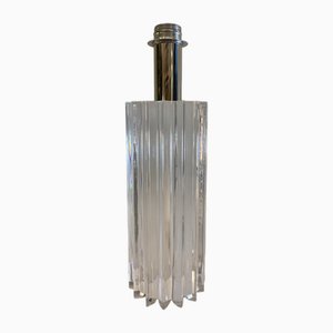 Transparent Acrylic Glass Lamp, Italy, 1960s