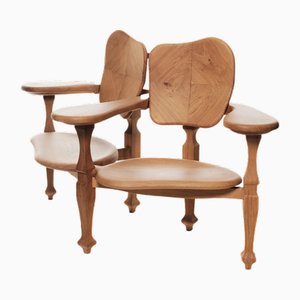 Batlló Bank aus Eiche von Antoni Gaudí für BD Barcelona