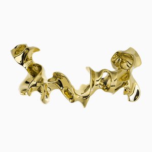 Maniglia per porta Calvet in ottone lucido di Antonio Gaudi per BD Barcelona
