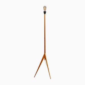 Vintage Scandinavian Teak Tripod Floor Lamp from Luxus, 1960s