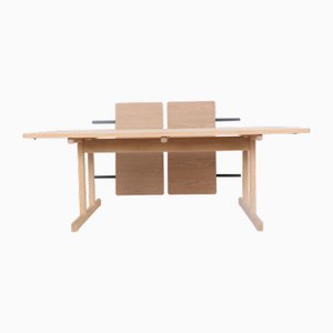 Tavolo Shaker nr. 6286 con due piatti di Børge Mogensen per Fredericia, 1978