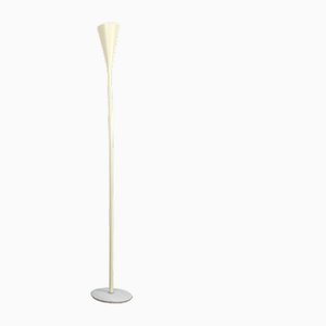 Stehlampe aus Marmor & Messing, Italien, 1950er