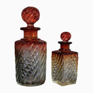 Französische Parfümflaschen aus Kristallglas von Baccarat, 2er Set