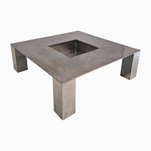 Table de Bar Tebe Carrée en Acier par Giovanni Offredi pour Saporiti, 1970s