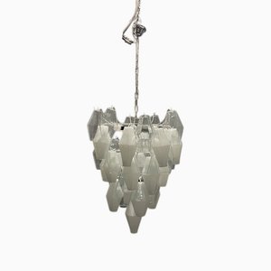Large Murano Glass Polygon Chandelier, 1980s
