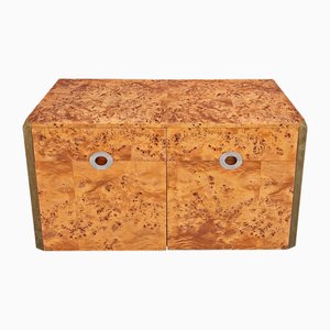 Mobile Credenza in Birch Root by Mario Sabot, 1970s