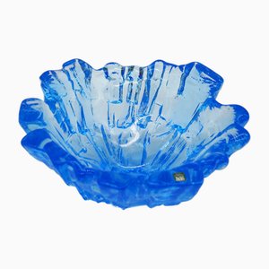 Scodella in cristallo al piombo di Mats Jonasson per Målerås Glassworks, Svezia, anni '70