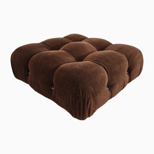 Camaleonda Modular Ottoman in Brown Corduroy Mario Bellini for B&B Italia, 1970s