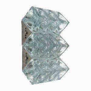 Vintage Poliarte Wall Lamp Cetusa in Handcrafted Glass Cubes, 1970s