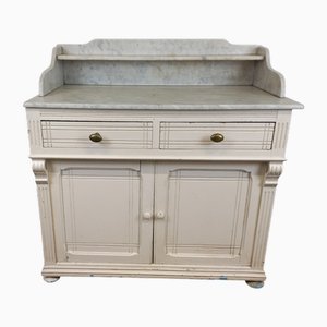 Marble Top Bathroom Cabinet, 1890s