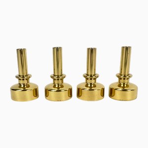 Swedish Brass Candleholder L-92 by Hans-Agne Jakobsson for Markaryd, 1970s, Set of 4