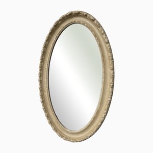 Victorian Oval Painted Mirror, 1880s