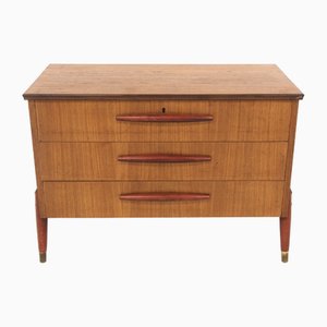 Cómoda de teca de Bröderna Gustavssons, Markaryd, Suecia, años 60