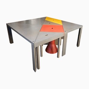 Tangram Tables by Massimo Morozzi for Cassina, 1983, 1980s, Set of 7