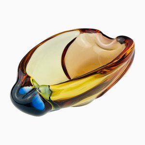Bohemian Romana Ashtray by Hana Machovska for Mstisov Glassworks, 1960s