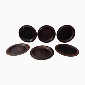 Piatti grandi di Ulla Procope per Arabia, Russia, set di 6, Finlandia, anni '60, set di 6