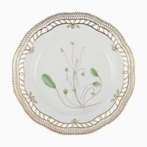 Flora Danica Openwork Lunch Plate in Hand-Painted Porcelain from Royal Copenhagen, 1964