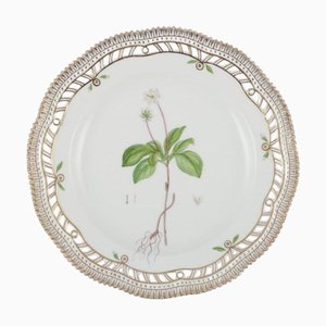 Flora Danica Openwork Lunch Plate in Hand-Painted Porcelain from Royal Copenhagen, 1965