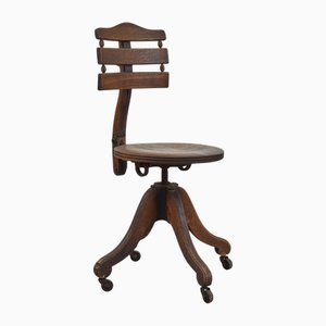 Chaise de Bureau Pivotante Antique de CA Cook & Co, 1890s