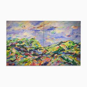 Hans-Henrik Husemann, Hillside, 20th Century, Acrylic on Canvas