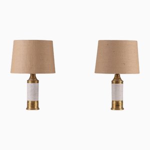 Vintage Italian Table Lamps by Bitossi for Bergboms, 1970s, Set of 2