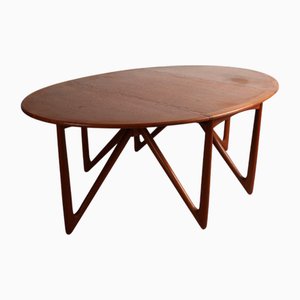 Folding Oval Table by Kurt Østervig