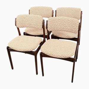 Vintage Chairs by Erik Buck, Set of 4