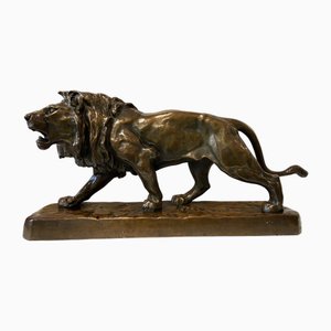 Louis Vidal, Large Lion Statue, 1872, Bronze