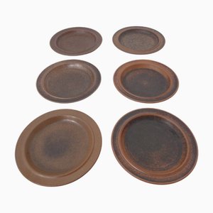 Ruska Teller von Ulla Procope für Arabia, 6er Set, Finnland, 1960er, 6er Set