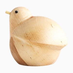 Nesting Bird I Piccolini Wooden Animal Figure by Viviana Degrandi for Emko