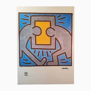 Después de Keith Haring, Composición, Litografía, años 90