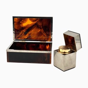 Set da fumo Hollywood Regency, Italia, anni '70, set di 2