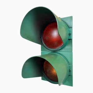 Feux de Circulation Verts Vintage, Italie, 1980s