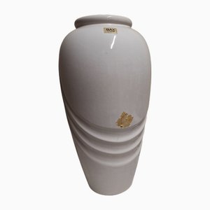 Grand Vase Vintage en Céramique Blanche par Bay, Allemagne, 1980s