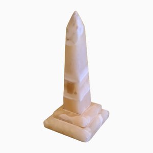 Italian Alabaster Obelisk, 1960s