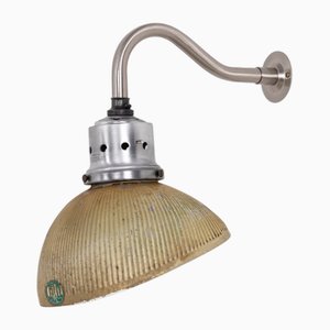 Vintage Industrial Morco Glass Reflector Wall Lamp