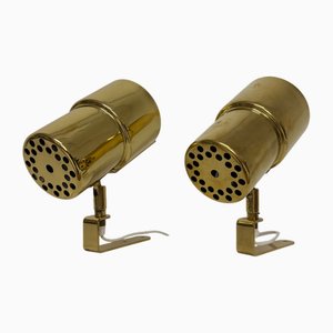 Lampade da parete in ottone di Hans-Agne Jakobsson, anni '60, set di 2