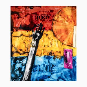 Jasper Johns, rojo, amarillo, azul, estampado