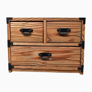 Yakusugi Wooden Jewelry Cabinet, 1970s