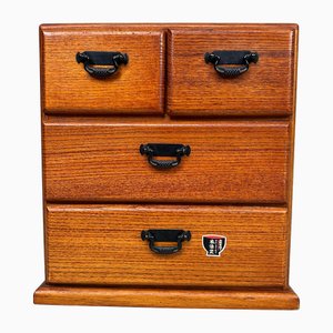 Vintage Wooden Jewelry Cabinet, 1970s