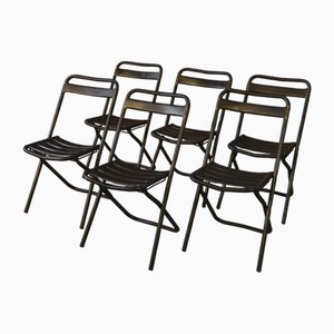 Industrielle Klappstühle, 1950, 10 . Set