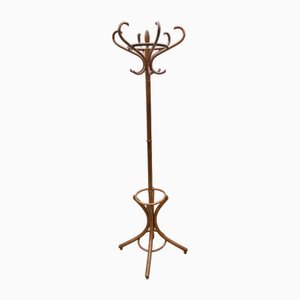 Baumann Bistro Drehbare Parrot Garderobe aus gebogenem Holz, 1960er