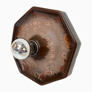 Keramik Wandlampe von Hustadt Leuchten, 1970er