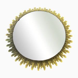 Grand Miroir Soleil Vintage, Allemagne, 1970s