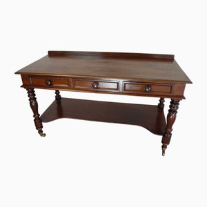 Antique Victorian Mahogany Console Table, 1880