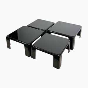 Stacking Tables by Mario Bellini for C&B Italia, 1960s, Set of 4